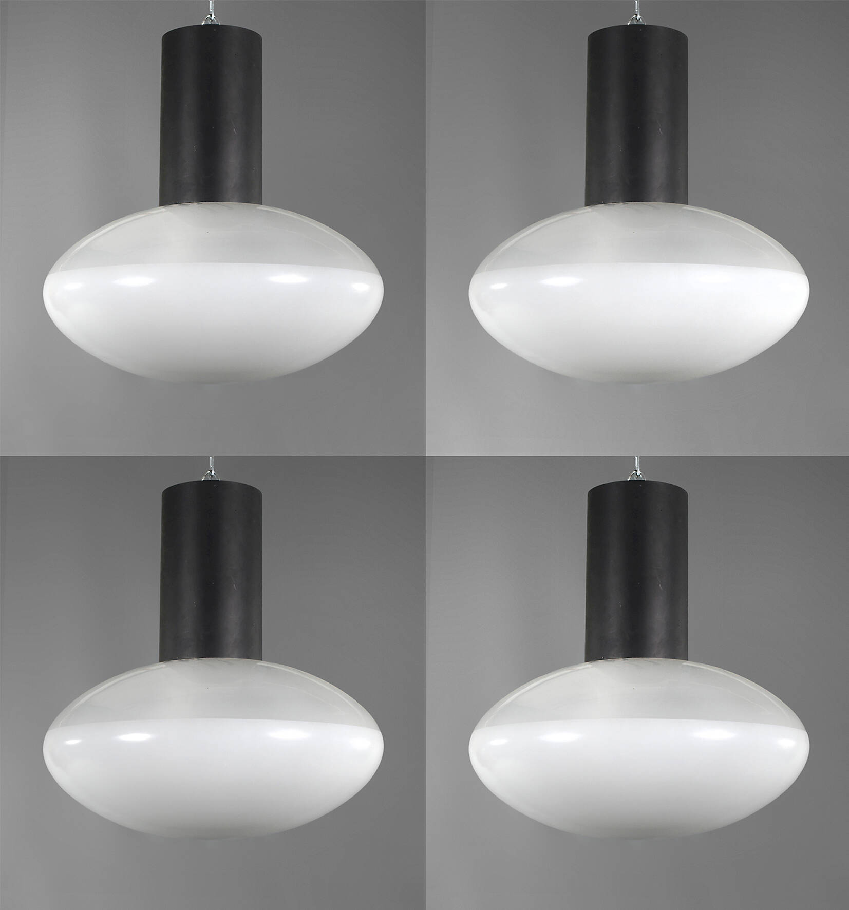 Vier Deckenlampen Design