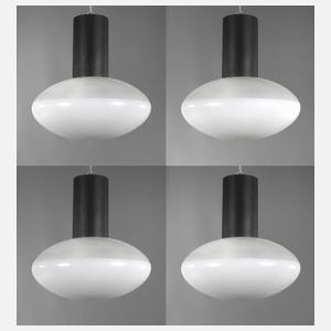 Vier Deckenlampen Design