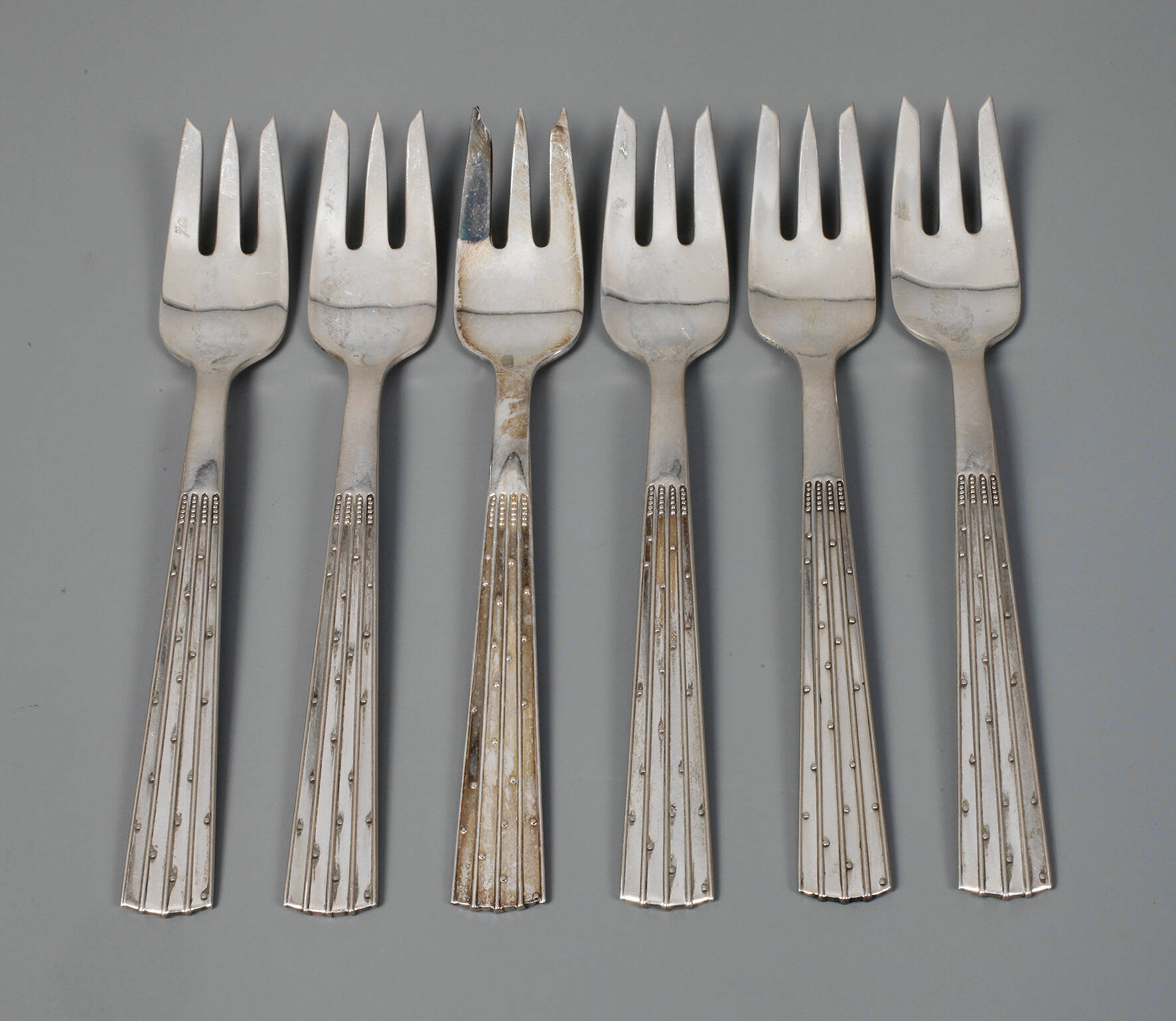 Jens H. Quistgaard sechs Kuchengabeln