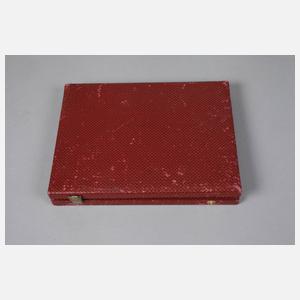 Sechs Kaffeelöffel mit Emailgriffen