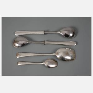 Elisabeth von Treskow vier Teile Silberbesteck