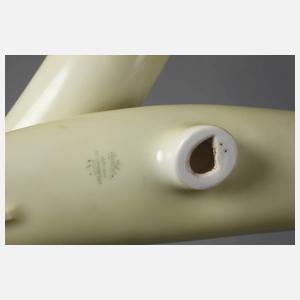 Rosenthal liegende Doppelvase