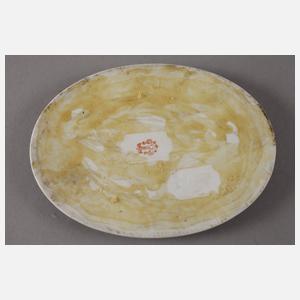 Porzellanplatte mit Mädchenportrait