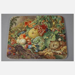 Paar Wandplatten mit Stillleben