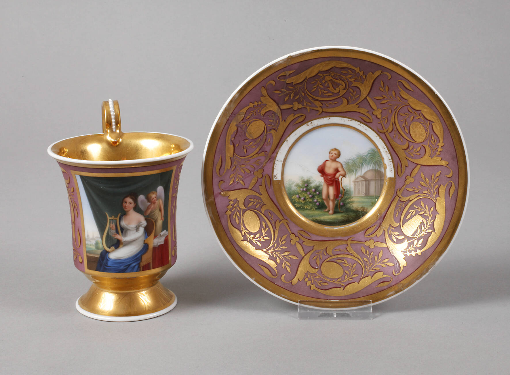 KPM Berlin klassizistische Bildtasse