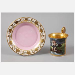 Pirkenhammer Bildtasse mit angelndem Knaben