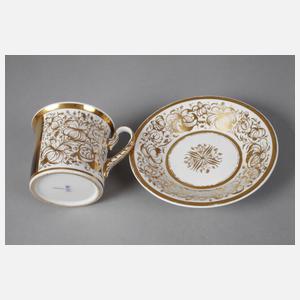 Schumann & Sohn Berlin Portraittasse eines Stabsoffiziers