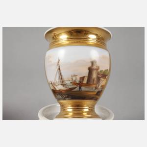 Zwei Sammeltassen mit Kauffahrteiszene