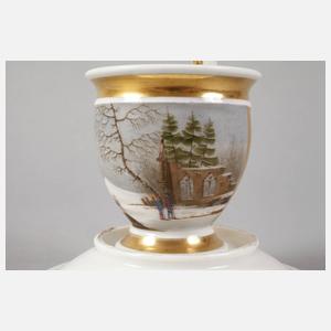 Ansichtentasse mit Winterlandschaft