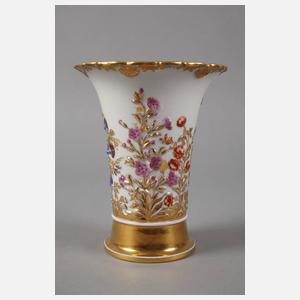 Meissen Reliefvase mit Blumendekor