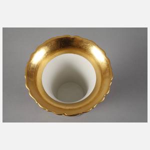 Meissen Reliefvase mit Blumendekor