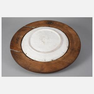 Großer Wandteller im Capodimonte-Stil