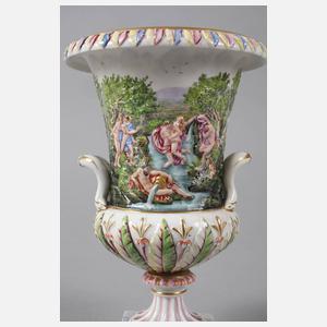 Kratervase im Capodimonte-Stil
