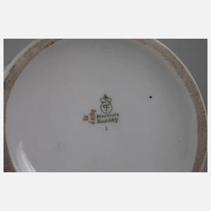 Fraureuth Potpourri-Deckelvase mit Putto