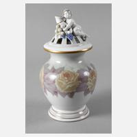 Fraureuth Potpourri-Deckelvase mit Putto111