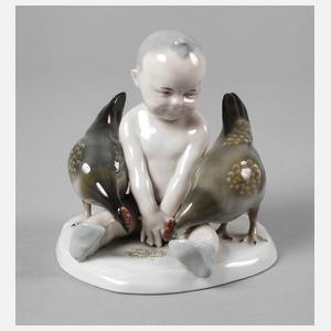 Goebel Kleinkind mit Hühnern