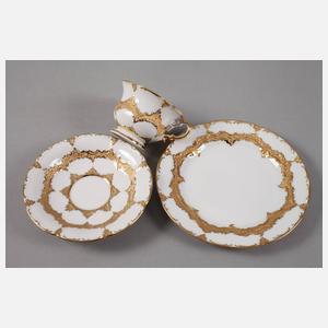 Meissen Mokkagedeck "B-Form"