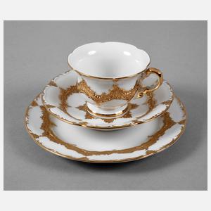 Meissen Mokkagedeck "B-Form"