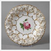 Meissen kleiner Prunkteller "Rote Rose"111
