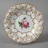Meissen kleiner Prunkteller "Rote Rose"