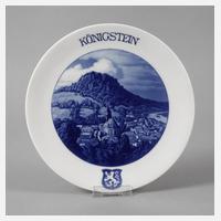 Meissen Ansichtenteller "Königstein"111