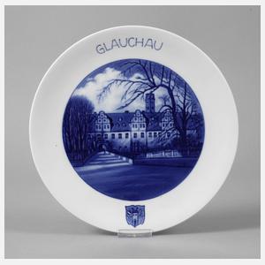 Meissen Ansichtenteller "Glauchau"