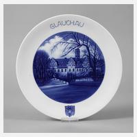 Meissen Ansichtenteller "Glauchau"111