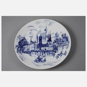 Meissen zwei Ansichtenteller Berlin