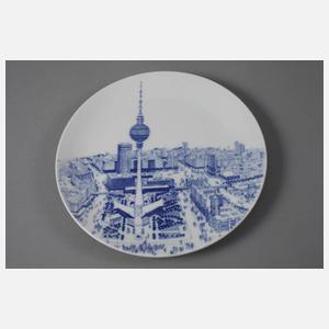 Meissen zwei Ansichtenteller Berlin