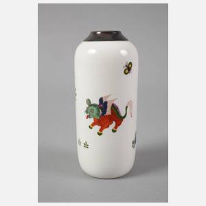 Meissen Vase mit Silbermontierung