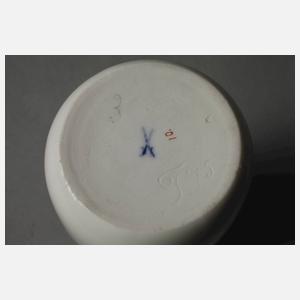 Meissen Vase mit Silbermontierung