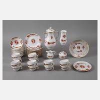 Meissen Kaffeeservice "Reicher Drache, rot"111