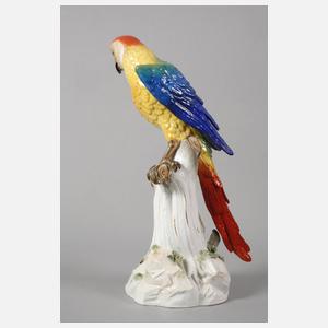 Meissen "Papagei auf Stamm"