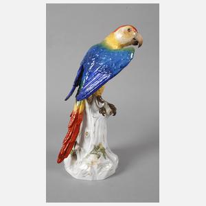 Meissen "Papagei auf Stamm"