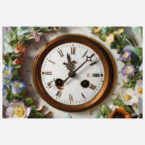 Meissen "Uhrengehäuse mit Gärtnerfiguren"