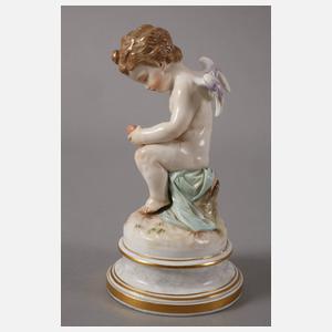 Meissen "Amor, ein verwundetes Herz flickend"