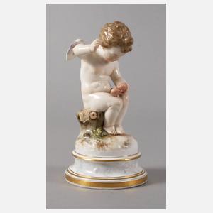 Meissen "Amor, ein verwundetes Herz flickend"