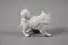 Meissen Miniatur "Kleiner Spitz mit Ball"