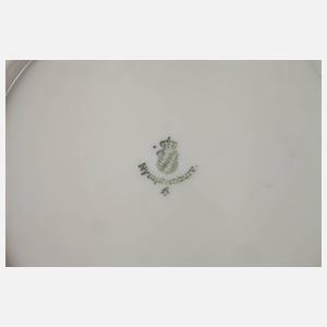 Nymphenburg zwei Teller mit Jagdmotiv