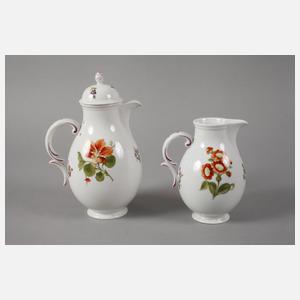 Nymphenburg Mokkaservice "Blume 1"