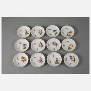 Nymphenburg Mokkaservice "Blume 1"