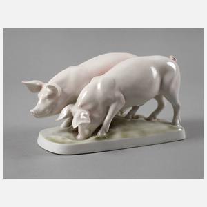 Rosenthal "Schweinepaar"