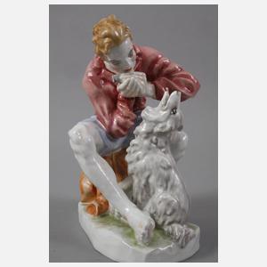 Rosenthal "Mundharmonikaspieler mit Hund"