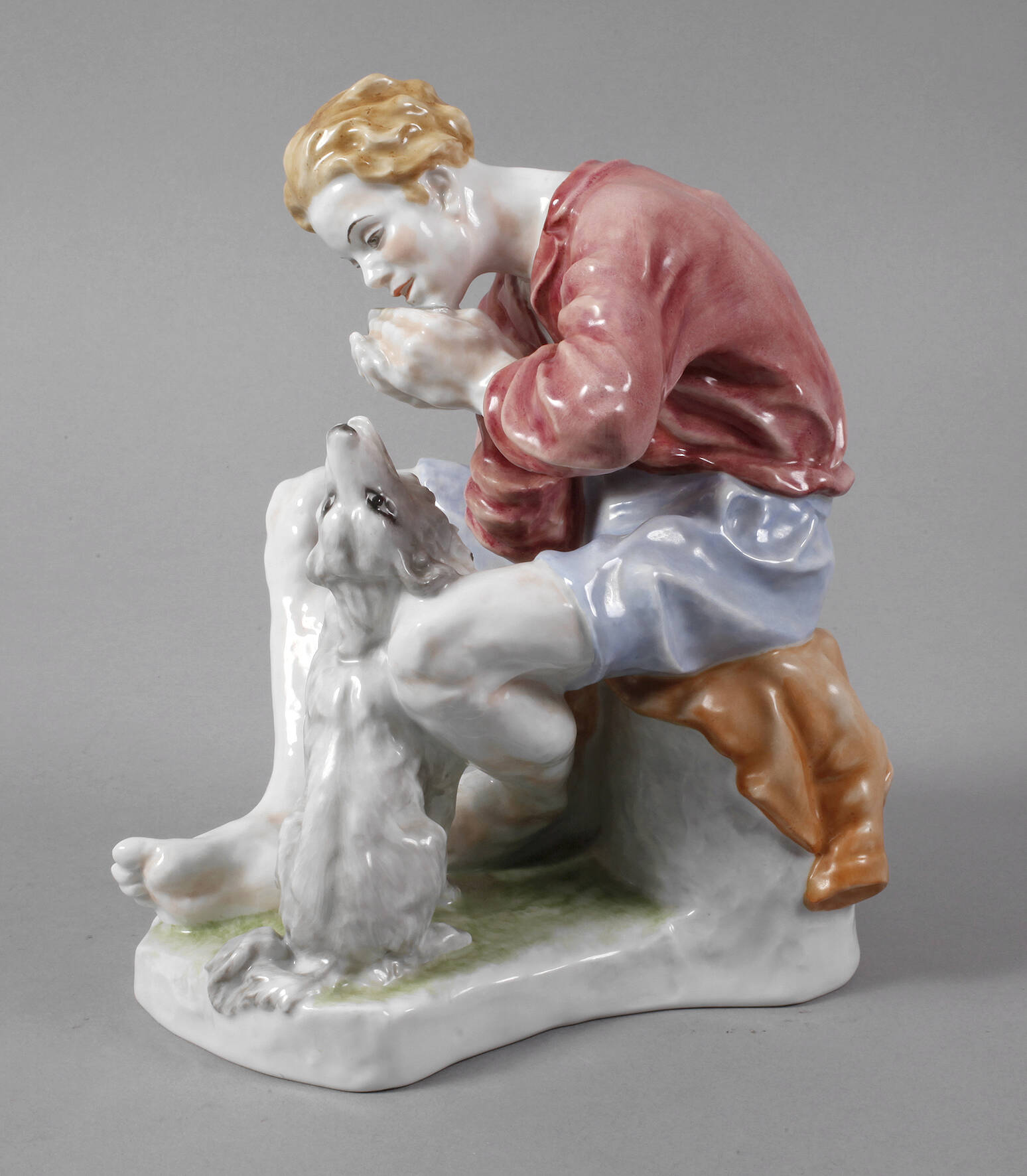 Rosenthal "Mundharmonikaspieler mit Hund"