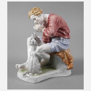 Rosenthal "Mundharmonikaspieler mit Hund"