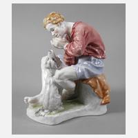 Rosenthal "Mundharmonikaspieler mit Hund"111