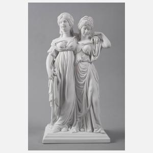 Scheibe-Alsbach "Prinzessinnengruppe" Biskuitporzellan