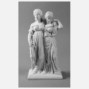 Scheibe-Alsbach "Prinzessinnengruppe" Biskuitporzellan