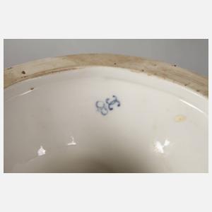 Thüringen großes Vasenpaar mit Blüten- und Früchtedekor