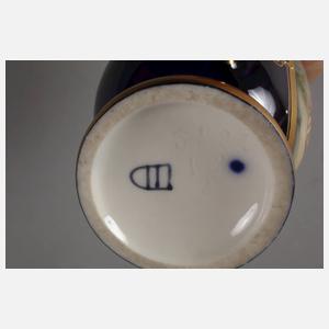 Rudolstadt-Volkstedt Potpourrivase im Wiener Stil